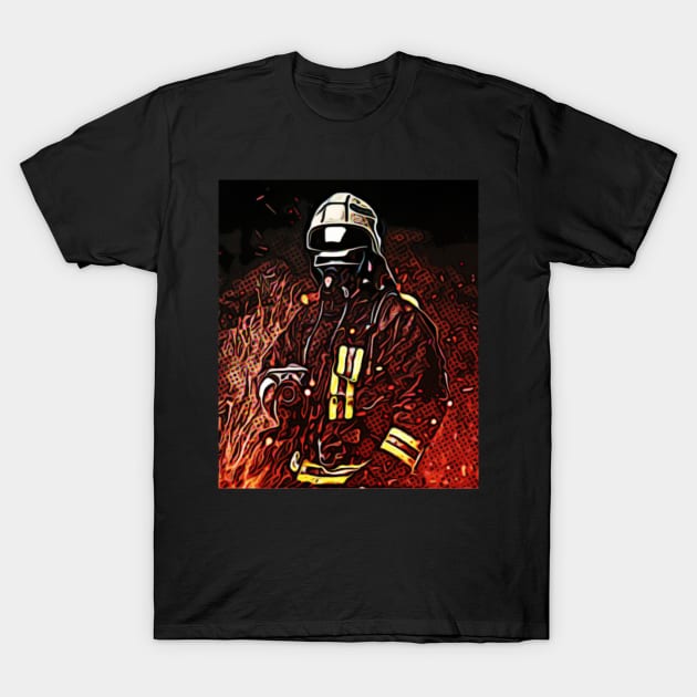 Firefighter T-Shirt by Arassa Army